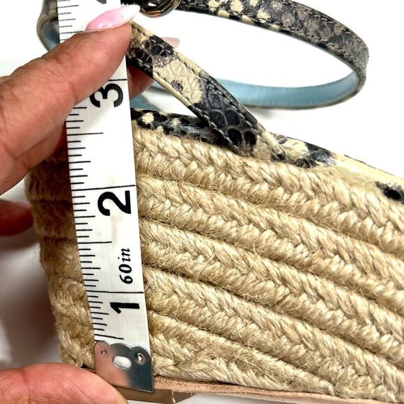 Frances Valentine Jute Espadrille Wedge Sandals - Picture 9 of 13